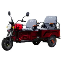 Електричний вантажний трицикл Corso «Hardy» HR-640050 (1) 4 МІСЦЯ + 1 ЯЩИК АКУМ, двигун 1200W, акумулятор графен. 60V/38Ah, колеса 300-12